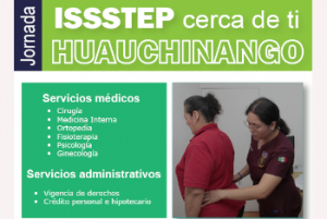 Invita ISSSTEP a jornada de atención integral en Huauchinango
