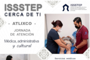 Invita ISSSTEP a jornada regional en Atlixco